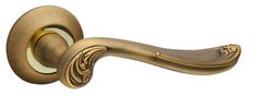 Ручки дверные Fuaro ART RM AB / GP - 7 бронза / золото