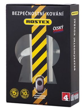 Ручки дверні на планці ROSTEX SOLID-PRO F fix-mov DIN PLATE 85мм 38-52мм, NEREZ MAT