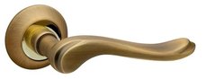 Ручки дверные Fuaro GRAZIA RM AB / GP - 7 бронза / золото