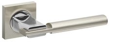 Ручки дверные Fuaro JAZZ KM SN / CP - 3 матовый никель / хром