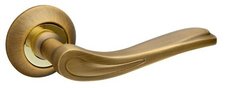 Ручки дверные Fuaro MELODY RM AB / GP - 7 бронза / золото