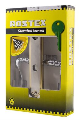 Ручки дверні на планці ROSTEX ADRIA mov-mov PZ PLATE 85мм 35-50мм CR/TI