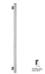 Ручка скоба ROSTEX ALFA 900 fix SQUARE 800мм 50мм Architect NEREZ MAT внешняя, односторонняя