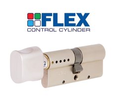 Дверний циліндр Mul-t-lock Interactive+ 100mm (50Lx50T) Нікель-сатин (ключ-тумблер) FLEX CONTROL TO_NST