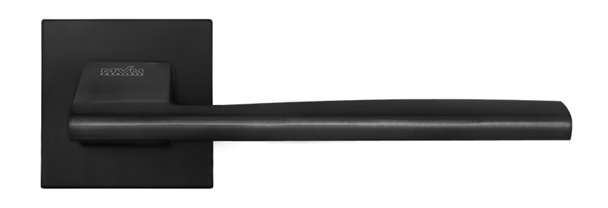 Ручки дверні на квадратній розетці MVM FRIO SLIM Z - 1220 / E20 BLACK чорний