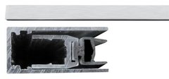 Поріг ТМ Comaglio Basic 420 алюмінієвий з гумовою вставкою 63-43 см