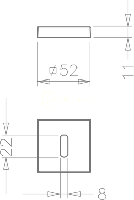 Накладки під циліндр Tupai 3048 Q BB нержавіюча сталь