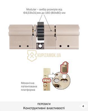 Дверний циліндр Mul-t-lock Interactive+ 100mm (50ix50) Нікель-сатин (ключ-ключ) CLIQ GCW