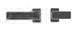 Ручки для дверей з ПВХ та алюмінієвого профілю M&T Minimal 003215 SNi-broušeno глухі / натискні ліві матовий нікель шліфований