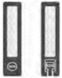 Ручка для раздвижных дверей под (WC) M&T Maximal 001716 SNi-broušeno  матовый никель шлифованный со вставкой