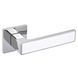 Ручки дверные GAVROCHE NIKEL Z25 CP/White Хром/Белый