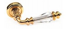 Ручки дверні Fadex Siena Swarovski 472 V O01 золото 24К / кришталь Swarovski