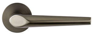 Ручки дверні на круглій розетці MVM ALMOND Z - 1806 MA матовий антрацит