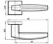 Ручки дверные Armadillo ARC USQ2 SN / CP - 12 матовый никель / хром