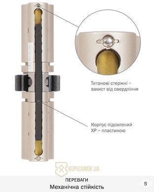 Дверной цилиндр Mul-t-lock MT5+ 100mm (50ix50) Никель-сатин (ключ-ключ) CGW CLIQ