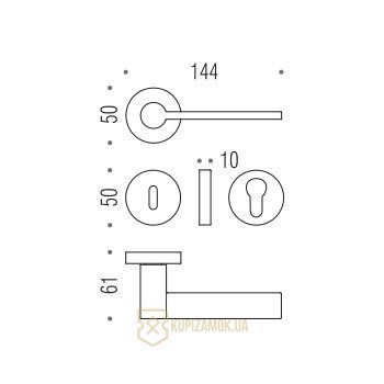 Дверная ручка Colombo Desing Tool MD 11 Хром