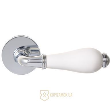 Ручки дверные GAVROCHE HYDRARGYRUM Z33 CP/White Хром/Белый