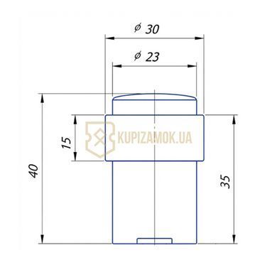 Дверний упор Apecs DS-0014-SN