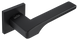 Ручки дверні на квадратній розетці MVM SIMPLE Z - 1807 BLACK чорний