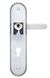 Ручки дверні на планці ROSTEX SOLID-PRO+ F mov-mov DIN PLATE 85мм, NEREZ MAT