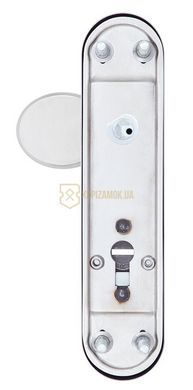 Ручки дверні на планці ROSTEX SOLID-PRO F fix-mov DIN PLATE 85мм 38-52мм, NEREZ MAT