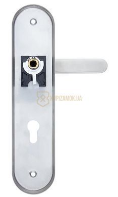 Ручки дверні на планці ROSTEX SOLID-PRO F fix-mov DIN PLATE 85мм 38-52мм, NEREZ MAT