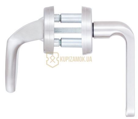 Ручки дверні на планці ROSTEX SOLID-PRO F fix-mov DIN PLATE 85мм 38-52мм, NEREZ MAT