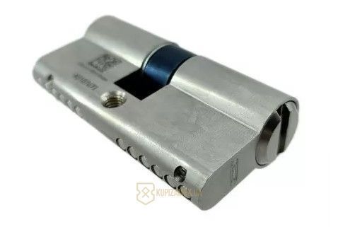 Дверной цилиндр ABUS X12R, ключ-ключ, 60 (30х30), 5 ключей, никель