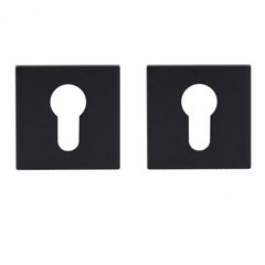 Накладка под ключ PZ квадратная Comit цвет черный матовый (розетта 6 мм)