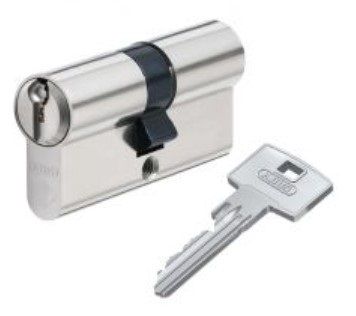 Дверной цилиндр ABUS Standart S60P, ключ-ключ, 60 (30х30), 3 ключа, никель