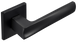 Ручки дверні на квадратній розетці Linde BERLI SLIM A - 2010 / E20 BLACK чорний
