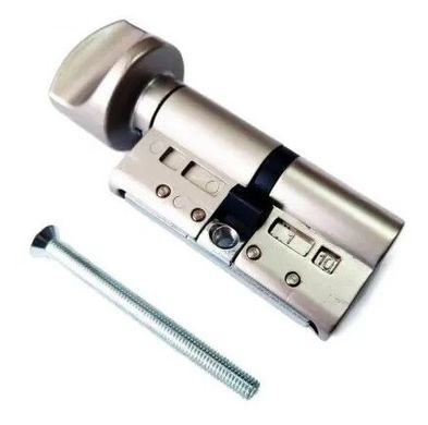 Дверной цилиндр Tokoz PRO 400 63mm (33x30T) Матовый никель (ключ-тумблер)