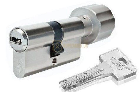Дверний циліндр ABUS BRAVUS 4000 Compact, ключ-тумблер, 60 (30х30Т), 3 ключі, нікель