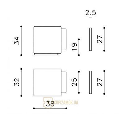 Магнитный дверной стопор Olivari Cubo B136C Черный