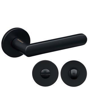 Ручки дверні GAVROCHE THALLIUM  Z33 Black Чорний з Фіксатором WC