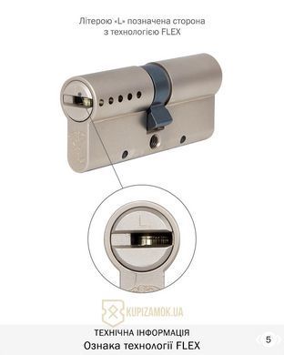 Дверной цилиндр Mul-t-lock Interactive+ 62mm (31Lx31) Никель-сатин (ключ-ключ) FLEX CONTROL