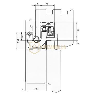 Прихована дверна петля Tectus TE 680 3D FD 160кг Simonswerk Хром Матовий