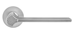 Ручки дверные на круглой розетке MVM ELEGANT Z - 1700 MOC матовый старый хром