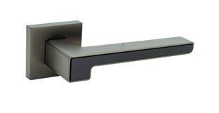 Ручки дверні Rich-Art ДЕРБІ 6208 R27 MSB/FB Графіт / Чорний