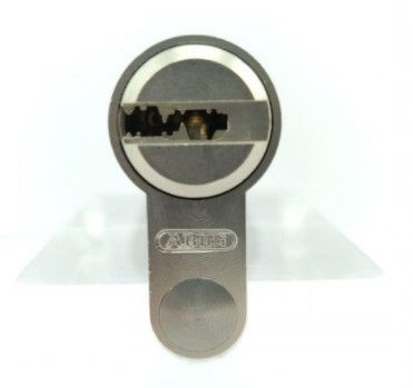 Дверной цилиндр ABUS BRAVUS 2000 Compact, ключ-тумблер, 60 (30х30), 3 ключа, никель