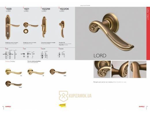 Ручки дверные Mandelli Lord Matt Bronze