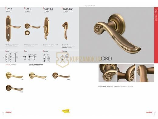 Ручки дверні Mandelli Lord Matt Bronze