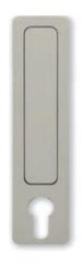 Ручка для раздвижных дверей под цилиндр (PZ) M&T Minimal 001358 SNi матовый никель