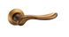 Ручки дверные на круглой розетке Linde SABRINA A - 2011 MACC матовая бронза