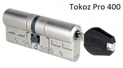 Дверний циліндр Tokoz PRO 400 66mm (33x33) Матовий нікель (ключ-ключ)