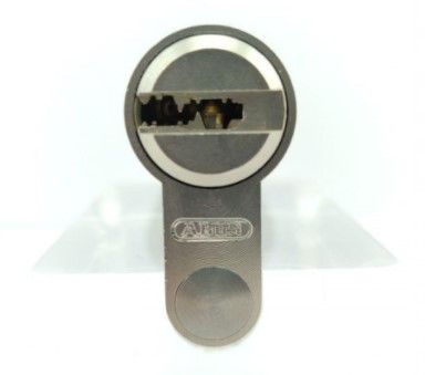 Дверной цилиндр ABUS BRAVUS 1000 Compact, ключ-тумблер, 60 (30х30), 3 ключа, никель