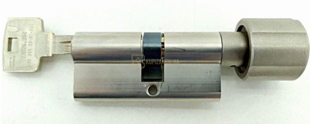 Дверний циліндр ABUS BRAVUS 1000 Compact, ключ-тумблер, 60 (30х30Т), 3 ключі, нікель