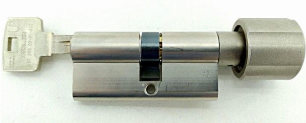 Дверний циліндр ABUS BRAVUS 1000 Compact, ключ-тумблер, 60 (30х30Т), 3 ключі, нікель