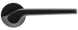 Ручки дверные на круглой розетке Linde BRU A - 2020 BLACK черный