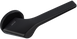 Ручки дверні на круглій розетці Linde BRU A - 2020 BLACK чорний